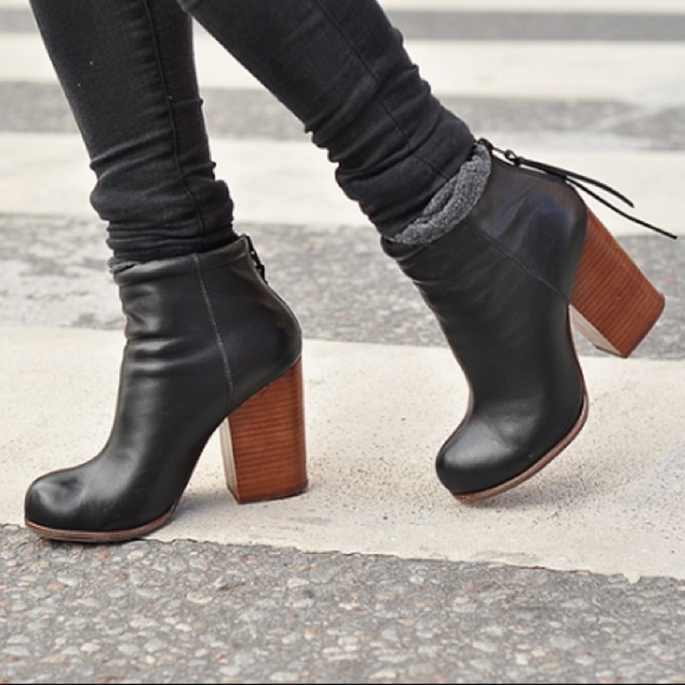 Jeffrey Campbell Black Leather Rumble Boots Size 40/10